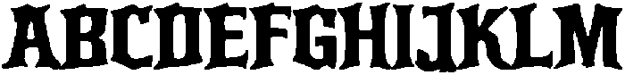 Simply Gothic Regular otf (400) Font UPPERCASE