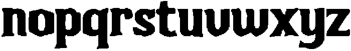 Simply Gothic Regular otf (400) Font LOWERCASE