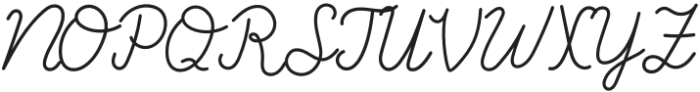 Simply Peaceful Regular otf (400) Font UPPERCASE