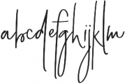 Simply Stylish Signature otf (400) Font LOWERCASE