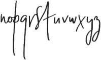 Simply Stylish Signature otf (400) Font LOWERCASE