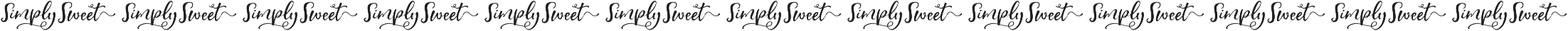 Simply Sweet Serif Ligatures otf (400) Font UPPERCASE