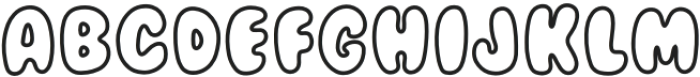 Simply Thick Outline otf (400) Font UPPERCASE