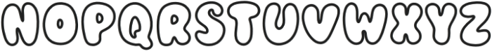 Simply Thick Outline otf (400) Font UPPERCASE
