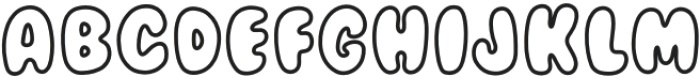 Simply Thick Outline otf (400) Font LOWERCASE