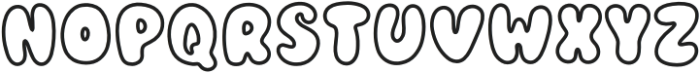 Simply Thick Outline otf (400) Font LOWERCASE