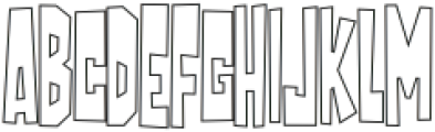 Simulacrum Outline otf (400) Font UPPERCASE