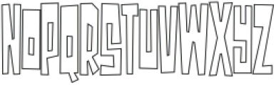 Simulacrum Outline otf (400) Font LOWERCASE