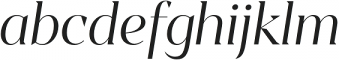 Sincerity Light Italic otf (300) Font LOWERCASE