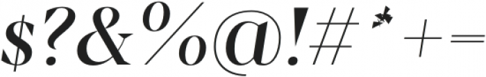 Sincerity Regular Italic otf (400) Font OTHER CHARS
