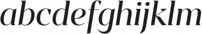 Sincerity Regular Italic otf (400) Font LOWERCASE