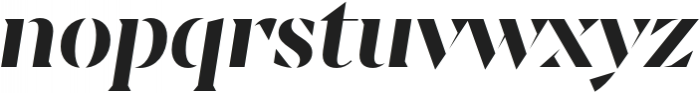 Sincerity Stencil Bold Italic otf (700) Font LOWERCASE