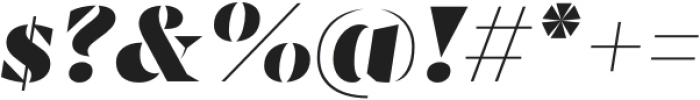 Sincerity Stencil Heavy Italic otf (800) Font OTHER CHARS