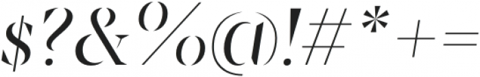 Sincerity Stencil Light Italic otf (300) Font OTHER CHARS