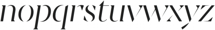 Sincerity Stencil Light Italic otf (300) Font LOWERCASE