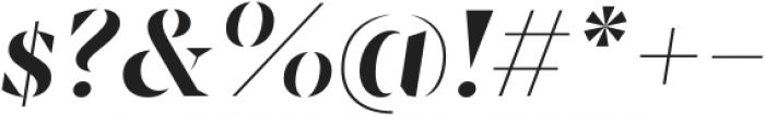 Sincerity Stencil Medium Italic otf (500) Font OTHER CHARS