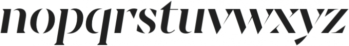 Sincerity Stencil Medium Italic otf (500) Font LOWERCASE