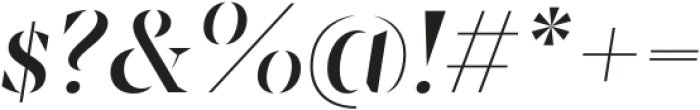 Sincerity Stencil Regular Italic otf (400) Font OTHER CHARS