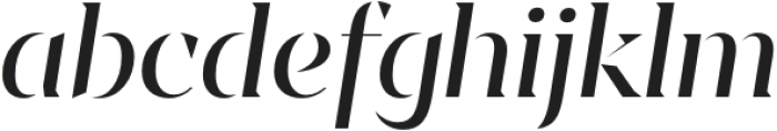 Sincerity Stencil Regular Italic otf (400) Font LOWERCASE