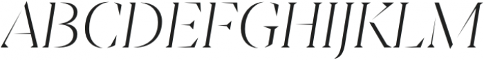 Sincerity Stencil Thin Italic otf (100) Font UPPERCASE