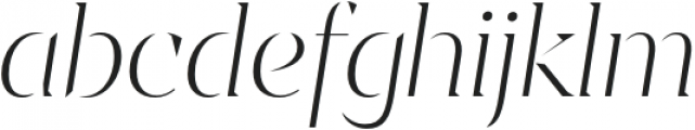 Sincerity Stencil Thin Italic otf (100) Font LOWERCASE