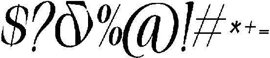 SinclairProObsession-BoldIta otf (700) Font OTHER CHARS