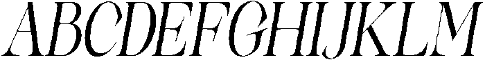 SinclairProObsession-Italic otf (400) Font UPPERCASE