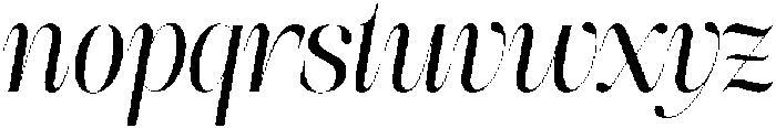 SinclairProObsession-Italic otf (400) Font LOWERCASE