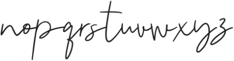 Sinden Signature Regular otf (400) Font LOWERCASE