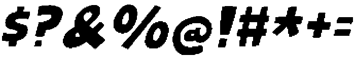 Sing My Song Italic otf (400) Font OTHER CHARS