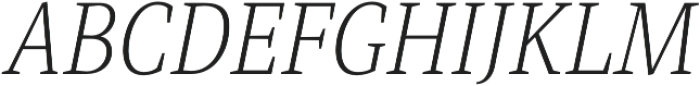 Singel Light Italic otf (300) Font UPPERCASE