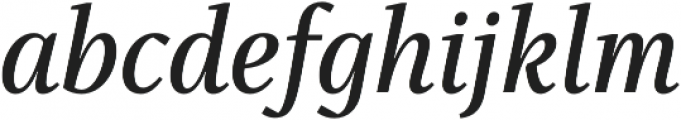 Singel SemiBold Italic otf (600) Font LOWERCASE