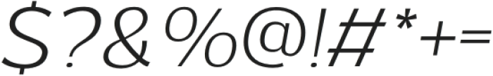 Singkey Extra Light Italic otf (200) Font OTHER CHARS