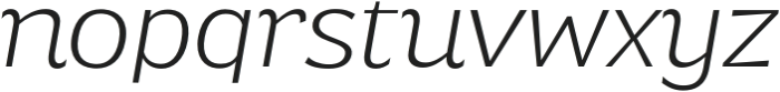 Singkey Extra Light Italic otf (200) Font LOWERCASE