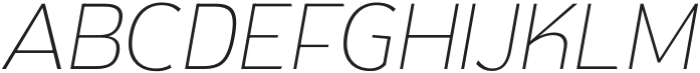 Singkey Thin Italic otf (100) Font UPPERCASE