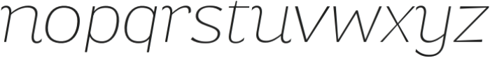 Singkey Thin Italic otf (100) Font LOWERCASE
