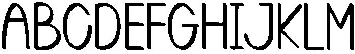 Single Chubby Regular otf (400) Font UPPERCASE