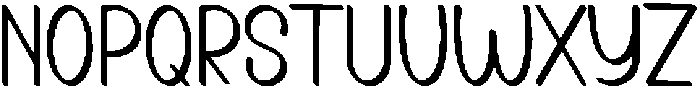 Single Chubby Regular otf (400) Font LOWERCASE
