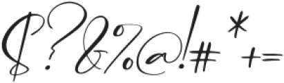 Single Italic otf (400) Font OTHER CHARS