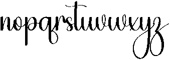 Single Regular otf (400) Font LOWERCASE