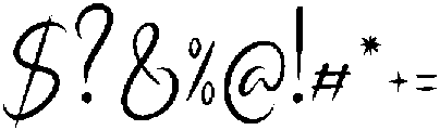 Single Whimney otf (400) Font OTHER CHARS