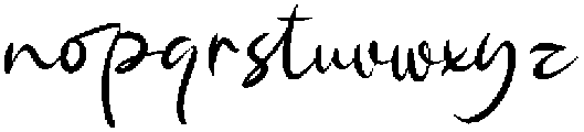 Single Whimney otf (400) Font LOWERCASE