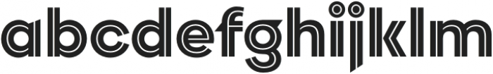 Singolare Layers Four otf (400) Font LOWERCASE