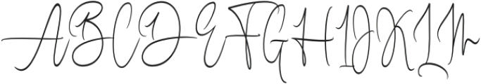 SingthaSignature-Regular otf (400) Font UPPERCASE