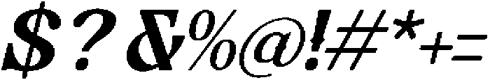 Sinkled Italic otf (400) Font OTHER CHARS