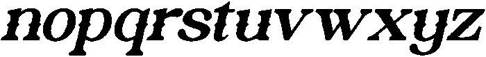 Sinkled Italic otf (400) Font LOWERCASE