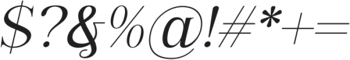 SintyaLivy-Italic otf (400) Font OTHER CHARS