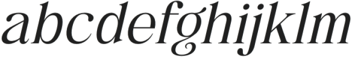 SintyaLivy-Italic otf (400) Font LOWERCASE