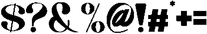 Siren otf (400) Font OTHER CHARS