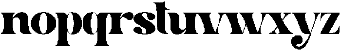Siren otf (400) Font LOWERCASE